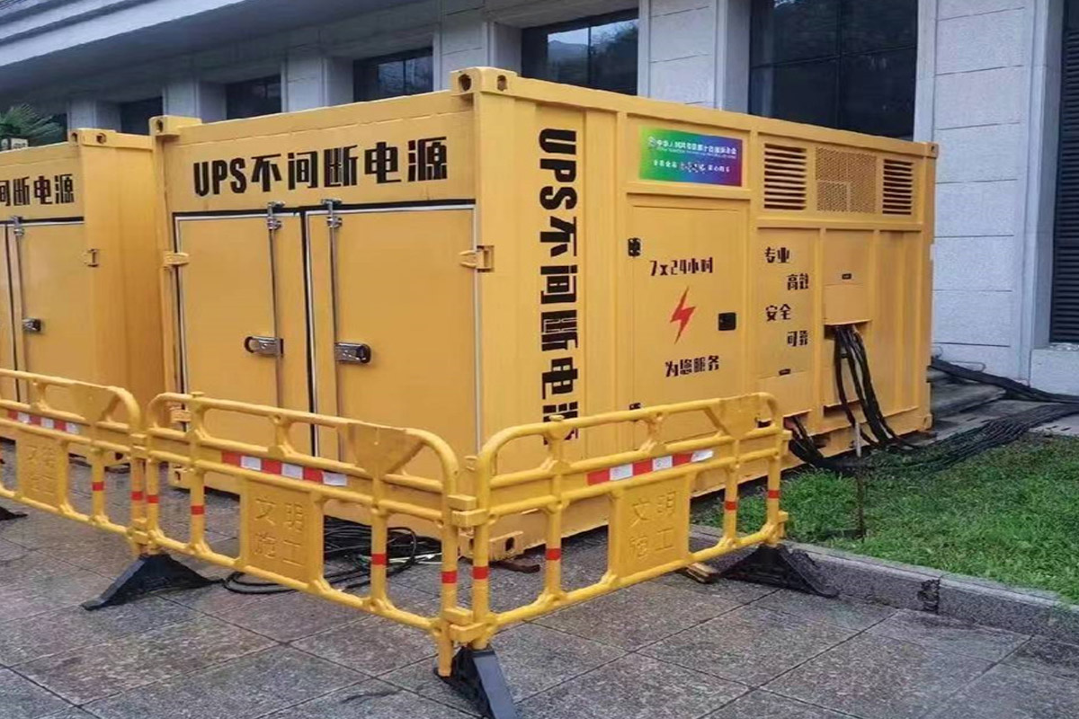 忻州发电机租赁施工现场