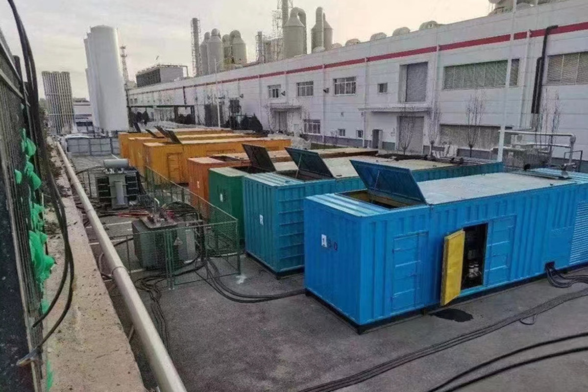 忻州发电机租赁施工现场